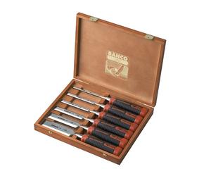 Bahco Bordo Smussato Legno Set Scalpelli 6 Pezzi IN Scatola Portaoggetti