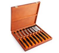 Bahco Bordo Smussato Legno Set Scalpelli 8 Pezzi IN Scatola di Legno 424P-S8-EUR