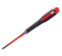 Bahco - Cacciavite Pozidriv isolato VDE ERGO™ Slim PZ1 x 80 mm