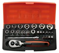 Set di bussole e inserti per avvitare 1/4" BAHCO SL25 (25 pezzi)