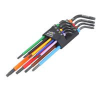 Bahco Lungo Punta Torx Colore Codificati Chiave Set 9pc T8 A T40 Antiscivolo