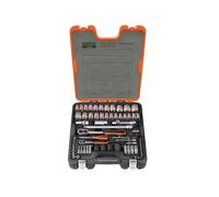Bahco Metrico Imperiali Presa Set 1/4 & 1.3cm Drive Singolo Esagonale 77 Pezzi