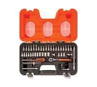Bahco Metrico Presa e Punta Set 46 Pezzi 0.6cm Drive Singolo Esagonale con Box