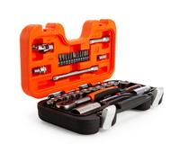 Bahco Metrico Presa & Punta Set 0.6cm & 1cmD 34 PC Inc Aggiunte U/J Ratchet S330