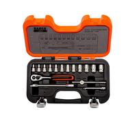 Bahco Metrico Presa Set 16 Pezzi 0.6cm Drive Singolo Esagono IN Custodia BAHS160