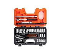 Bahco Metrico Presa Set 24 Pezzi 1.3cm Drive Singolo Esagono Standard Lungo S240