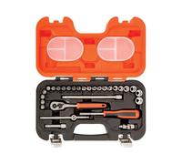 Bahco Metrico Presa Set E di Punte 29 Pezzi 0.6cm Drive Singolo Esagonale S290