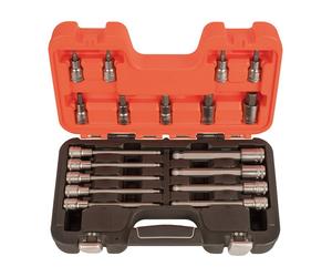 Bahco Metrico Sfera Estremità 1.3cm Drive Esagonale Presa Set 18 Pezzi Opaco