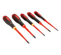 Bahco BE-9881SL Ergo Officina e meccanica Kit cacciaviti 5 parti Taglio, Croce