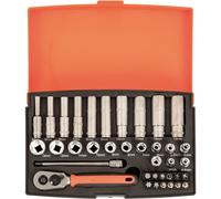 BAHCO Set di chiavi a bussola da 1/4" SLine