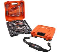 BAHCO - Set di chiavi e bussole da 98 pezzi, 1/4" e 1/2"