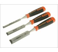 BAHCO - Set di 3 scalpelli per legno ERGO, Numero scalpelli: 3 3