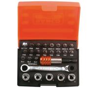 BAHCO - Set Teste Cacciaviti A Taglio Philips Pozidriv Hex Torx 26 Pz
