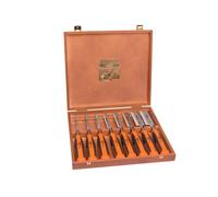 Bahco Smussato Legno Bordo Set Scalpelli 8 Pezzi Misura 6 A 38mm Case BAH424PS8