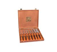 Bahco Smussato Legno Bordo Set Scalpelli 8 Pezzi Misura 6 A 38mm Case BAH424PS8