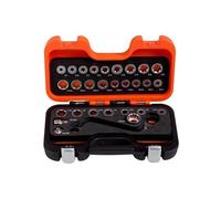 Bahco TIPO S Profilo Basso Cricchetto Anello Chiave Adattatore Set 29 Pezzi