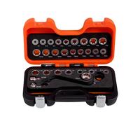 Bahco TIPO S Profilo Basso Cricchetto Anello Chiave Adattatore Set 29 Pezzi