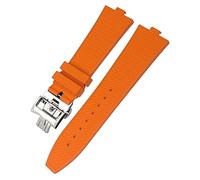 BAHDB 24 mm * 7 mm gomma fluoro cinturino a sgancio rapido adatto per Vacheron Constantin 5500V 4500V 7900 nero blu orologio da polso da uomo cinturino impermeabile(arancione)