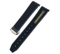BAHDB Cinturini per orologi da donna per Omega Sxwatch Speedmaster 007 Seamaster 300 AT150 cinturino per orologio in silicone cinturino per orologio in silicone da 21 mm(Yellow pointed,22mm)