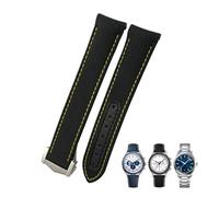 BAHDB Cinturino in tela di nylon ad alta densità da 19 mm, 20 mm, 21 mm, con estremità curva, adatto per Omega Seamaster 300 AT150 Speedmaster Longines, 20mm Rose clasp, Agata