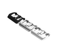 BAHDB Per cintura Panerai/cinturino in silicone, accessori fibbia ad ardiglione in acciaio inossidabile(Black,22mm)