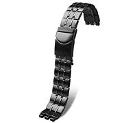 BAHDB Per gli uomini in acciaio orologio in acciaio cinghia metallo YVS451 YVS435 YCS443G Accessori per orologi 19mm 21mm di guardia(Black,21mm)