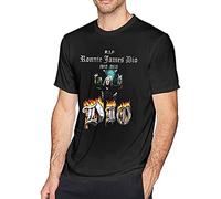 BAHIMI Ronnie James Dio Mans Classic Breathable Mens T Shirt Casual Round Neck Easy Tee Size L