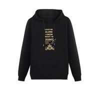 BAHIMI Warm Felpa Leave Me Alone I Know What Im Doing Kimi Raikkonen Quote Heavyweight Mens Hoody Graphic Hoodie Size L