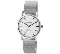 Bahnhof 1300039 - Orologio da donna in acciaio inox, con chiusura a gancio, analogico, al quarzo, con datario