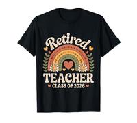 Baho Rainbow Retired Teacher Class of 2026 Retirement Maglietta