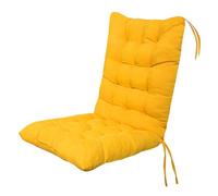 BAHULA Cuscino per Sedia con Schienale Alto, Patio Outdoor Chair Cushion Seat Pads, Recliner Soft Garden Chair Cuscino con Schienale per Interni, Ufficio, casa, sedie a Dondolo,Giallo,45 * 100cm