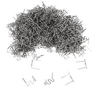 Bahwphry 1000Pcs 0.6mm S Wave Staples per Auto Paraurti Carrozzeria Plastica Cucitrice Kit di Riparazione 0.6mm Onda Graffette Strumenti di Saldatura