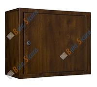 BAIA SICURA Cassetta Contatore Acqua COIBENTATA CON SCHIENALE Zincata, Bianca o Colorata in Acciaio Zincato | Tante Misure e Colori (Acciaio Zincato Effetto Legno Noce Scuro, 40 H x 50 L x 23 P cm)