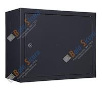 BAIA SICURA Cassetta Contatore Acqua CON SCHIENALE Zincata, Bianca o Colorata in Acciaio Zincato | Tante Misure e Colori (Acciaio Zincato Grigio Antracite RAL 7016, 40 H x 50 L x 23 P cm)