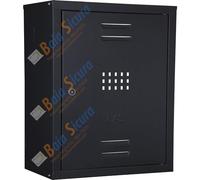 BAIA SICURA Cassetta Gas SENZA SCHIENALE Zincata, Bianca o Colorata in Acciaio Zincato | Tante Misure e Colori (Acciaio Zincato Grigio Antracite RAL 7016, 50 H x 30 L x 23 P cm)