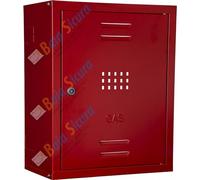 BAIA SICURA Cassetta Gas SENZA SCHIENALE Zincata, Bianca o Colorata in Acciaio Zincato | Tante Misure e Colori (Acciaio Zincato Rosso RAL 3000, 50 H x 30 L x 23 P cm)