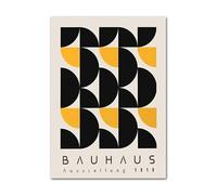 Baibexing Astratto Bauhaus Sole Mare Linee Visive Moderne Stampe Poster Arte Murale Quadri Su Tela Per Soggiorno Decorazione Della Casa A3 30X40Cm Senza Telaio