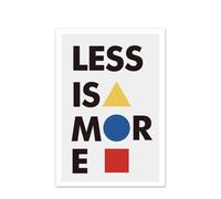 Baibexing Nordic Less Is More Minimalista Alfabeto Bianco E Nero Murale Arte Parete Tela Pittura Poster Pictur Per Soggiorno Arredamento Casa A3 50X70Cm Senza Telaio