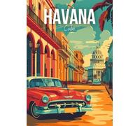 Baibexing Poster E Stampe Di Paesaggi Di Viaggio Astratti Della Città Dell'Avana, Dipinti Su Tela, Quadri Da Parete, Decorazioni Per La Casa 40X50Cm Senza Telaio