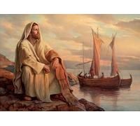 Baibexing Poster Vintage Cristiani Raffiguranti Dio, Gesù Il Pastore, Cristo, Fede E Credenze, Stampe Su Tela, Dipinti Murali, Decorazioni Per La Casa, Formato A3. 40X50Cm Senza Telaio