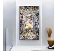 Baibexing Vintage Trionfo Della Divina Provvidenza Immagine Stampa Su Tela Cristianesimo Rinascimentale Poster Da Parete Per Soggiorno Decorazioni Per La Casa 30X40Cm Senza Telaio