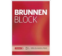 Baier & Schneider - Blocco note formato A4, a quadretti, 50 pz, fogli bianchi