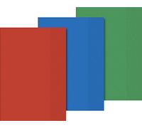 Baier & Schneider - Copertina per libri e quaderni, formato A5, 15,5 x 22,1 cm, assortiti assortiti giallo, rosso, blu, verde