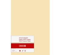 Baier & Schneider - Fogli di carta multiuso, formato A4, 120 g/mq, 35 fogli, colore camoscio