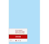 Baier & Schneider - Fogli di carta universale multiuso, formato A4, 120 g/mq, 35 fogli, colore: Azzurro opaco