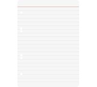 Baier Schneider & Insert - Blocco note per raccoglitori ad anelli, formato A5, 70 g/m2, multicolore, a righe, 100 fogli, colore: bianco