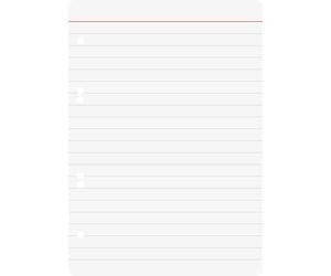 Baier Schneider & Insert - Blocco note per raccoglitori ad anelli, formato A5, 70 g/m2, multicolore, a righe, 100 fogli, colore: bianco