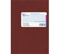 Baier & Schneider - Libro contabile, copertina in plastica azzurra, fogli a quadretti, A6, 105 x 148 mm, 96 fogli