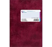 Baier & Schneider - Libro contabile, copertina in plastica flessibile, Rosso, a quadretti, formato A5, 148 x 210 mm, 96 B