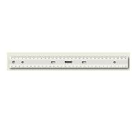 Baier Schneider Righello per scuola e ufficio to go in plastica, 30 cm, colore: trasparente, 1 Pezzo